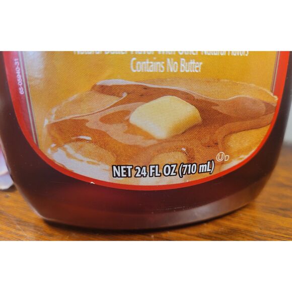 Aunt Jemima BUTTER RICH Syrup 24 fl oz Sealed NOS 2005 Collectible Prop - Picture 3 of 12